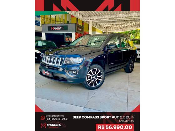 JEEP COMPASS 2.0 SPORT 4X2 16V GASOLINA 4P AUTOMÁTICO JEEP COMPASS 2.0 SPORT 4X2 16V GASOLINA 4P AUTOMÁTICO